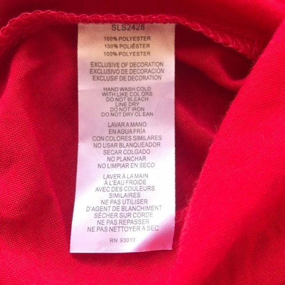 Sleep & Co Baby It’s Cold Outside Pajama Top Snowflake Red M NWT - Picture 5 of 7